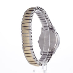 Timex Men's Easy Reader 35mm Watch – Two-Tone Case White Dial with Two-Tone Tapered Expansion Band