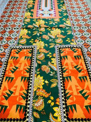 1 Pc Women's Unstitched Swiss Lawn Printed Shirt – Multicolor, 2.25 Yards, Elegant Summer Fabric