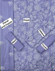 Stunning Purple Embroidered 3 Pc Suit Set – Dhanak Fabric, Elegant Festive Wear