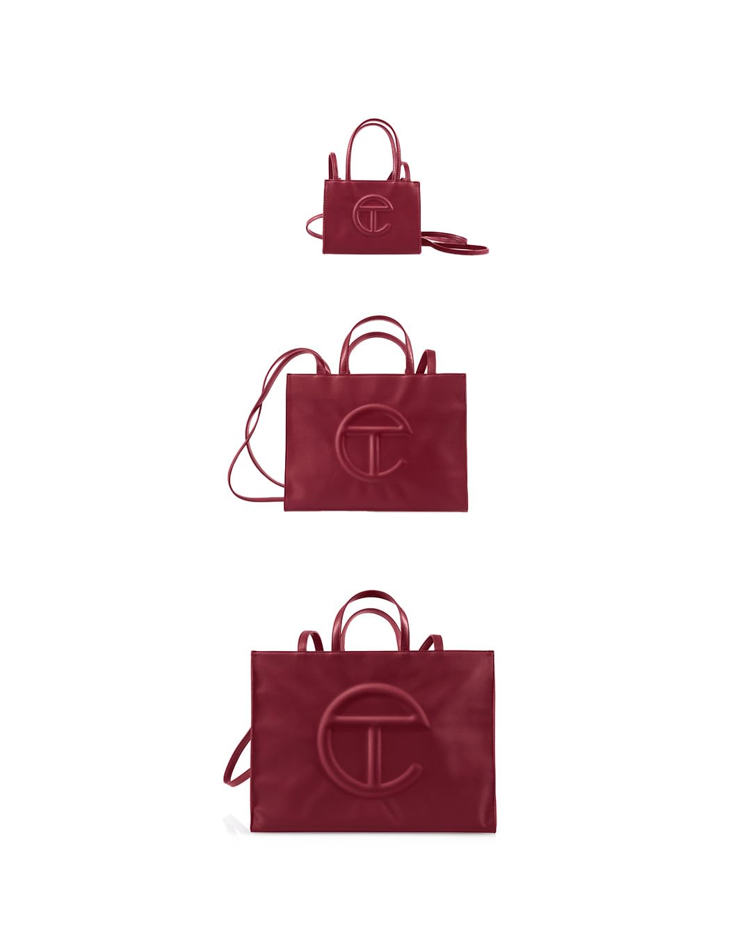 TELFAR Small Shopping Bag - Oxblood