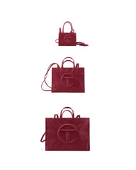 TELFAR Small Shopping Bag - Oxblood