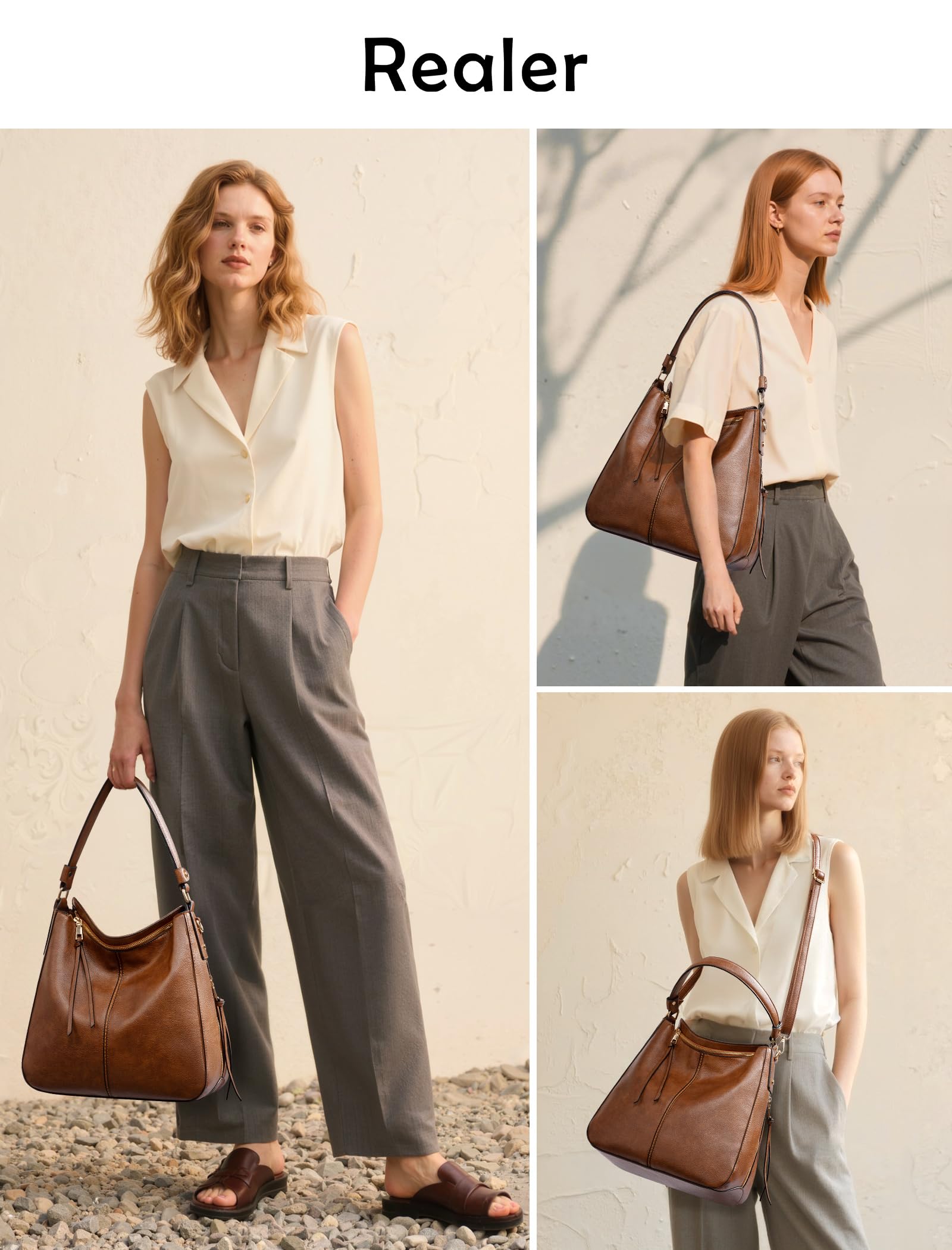 Handbags for Women Large Designer Ladies Hobo bag Bucket Purse Faux Leather