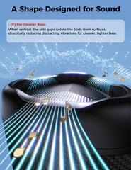 BolaButty Bluetooth Speaker with HD Sound, Portable Wireless, IPX5 Waterproof, Up to 20H Playtime, TWS Pairing, BT5.3, for Home/Party/Outdoor/Beach, Electronic Gadgets, Birthday Gift (Black)