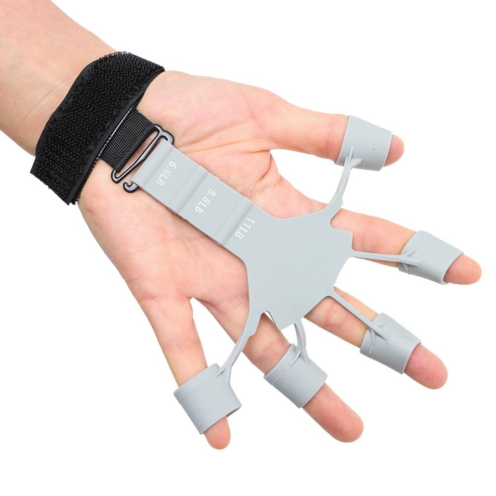 Finger Gripper Guitar Finger Exerciser Hand Strengthener Hand Trainer Black