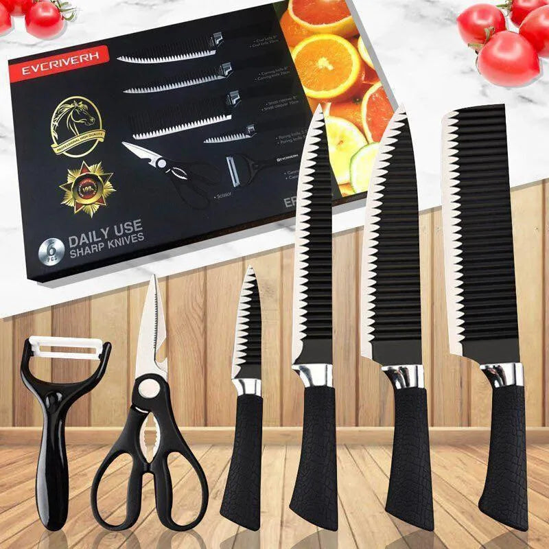 6 Pcs Knife Sharpener – Stainless Steel Kitchen Blade Sharpening Tool | China Market Rawalpindi