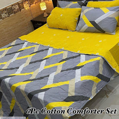 6 Pcs Cotton Printed Comforter Set – King Size Bedding | China Market Rawalpindi