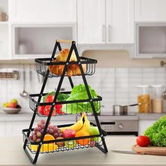 Metal Fruit Basket – Elegant and Durable Kitchen Counter Organizer | China Market Rawalpindi