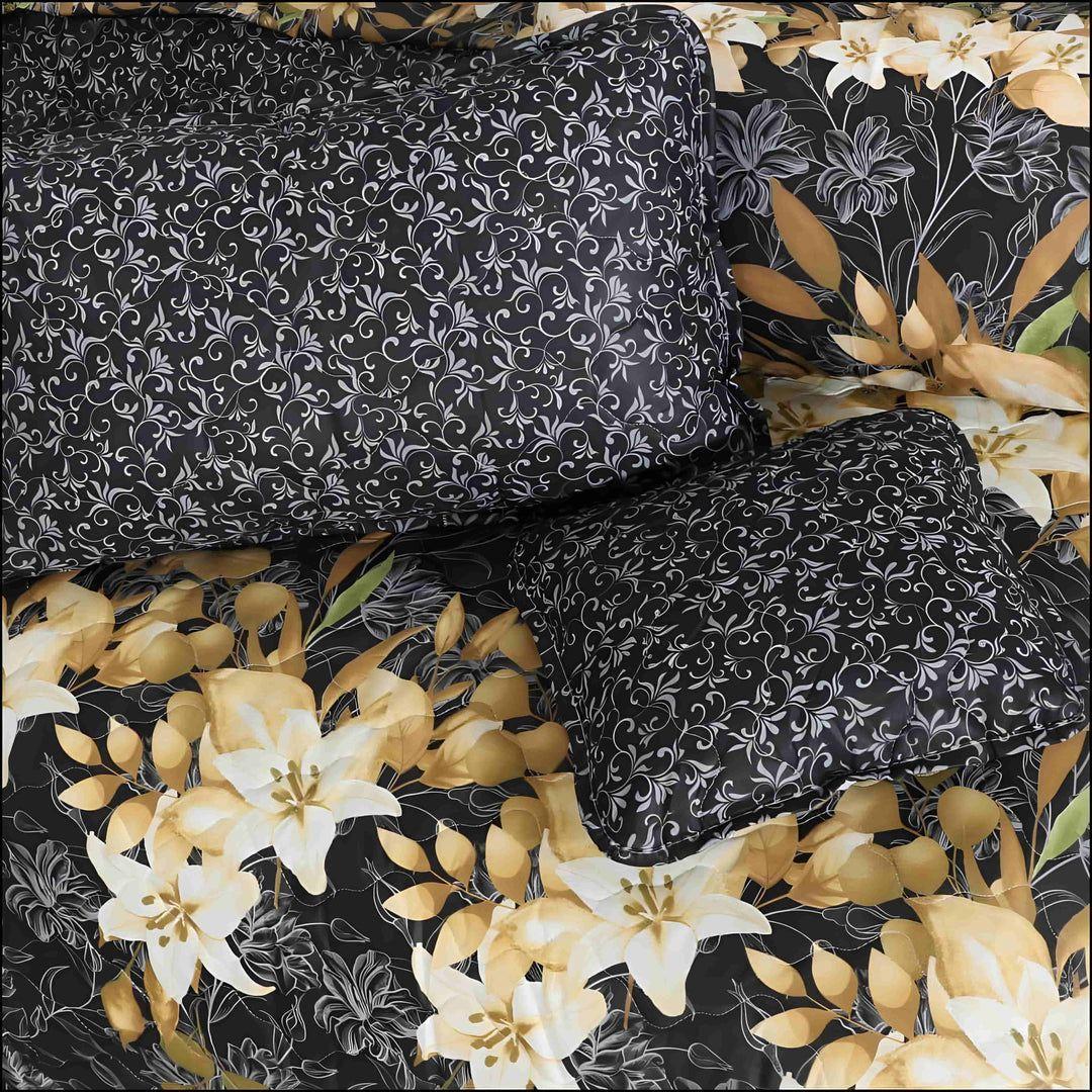 7 Pcs Cotton Salonica Printed Comforter Set – Luxury Double Bed Cotton Bedding Collection | China Market Rawalpindi