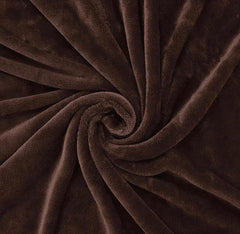 Fleece Plain Double Bed Blanket – Soft & Warm Brown Bedding Comfort | China Market Rawalpindi