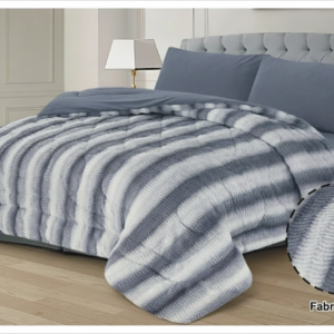 Dolphin Quilt 4PCS Set Grey Color – King Size 220x240 | Premium Soft & Elegant Bedding