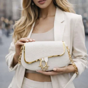 Girl's Chrocodile Rexine Plain Shoulder Bag