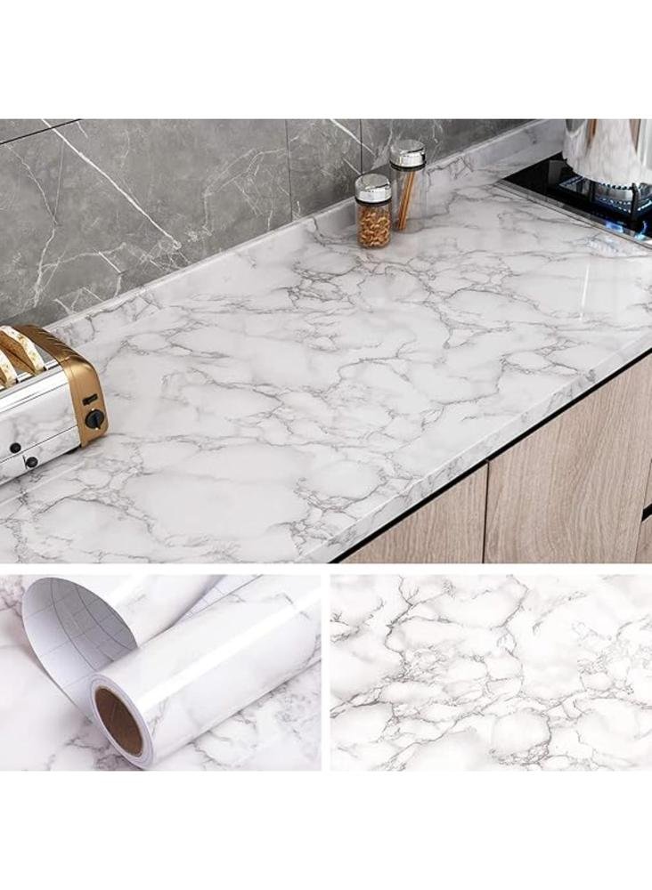 Self Adhesive White Marble Sheet - Image 4