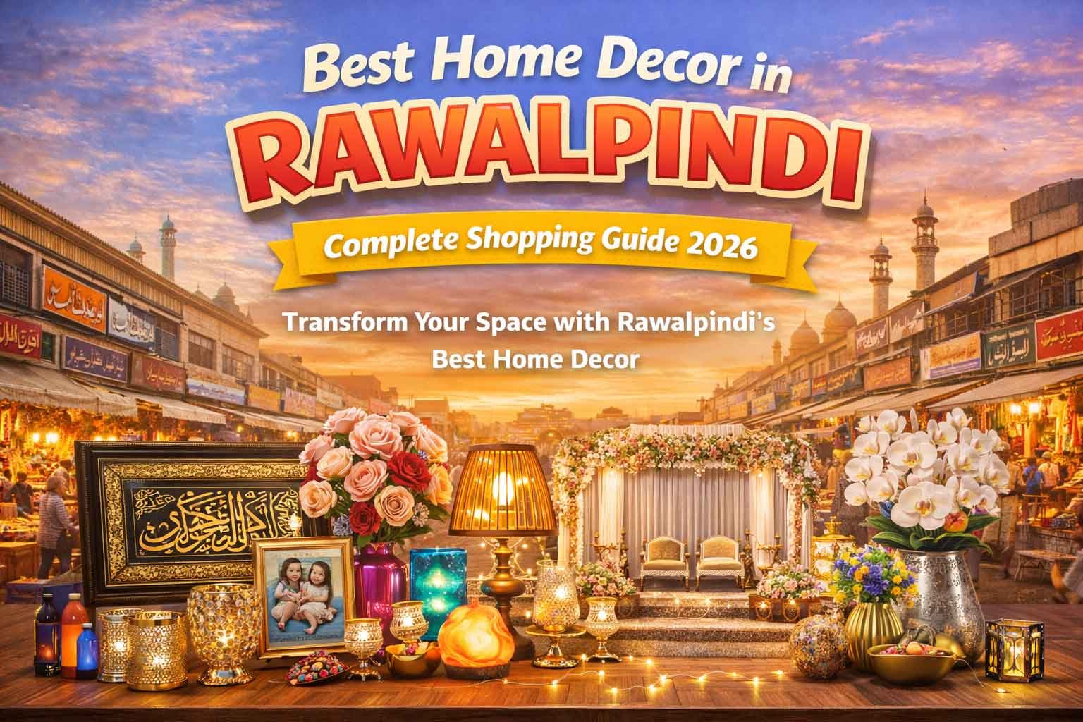 Home Decor Rawalpindi 2026 | Wall Art, Lights & Wedding Decoration