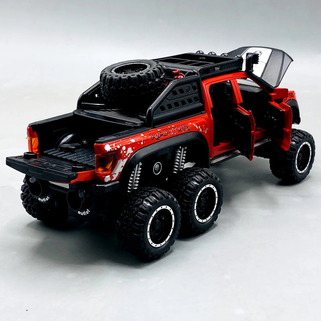 Diecast Ford Raptor With Light Sound and Smoke - Image 21