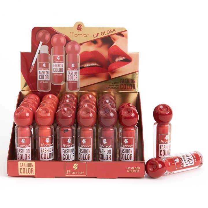 Pack of 6 Multicolor Velvet Glossy Lip Gloss - Image 5