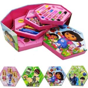 46 Pcs Dora the Explorer Art Craft Kit Pink Blue