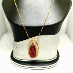 Black & Golden Alloy Pendant for Bridal & Daily Wear