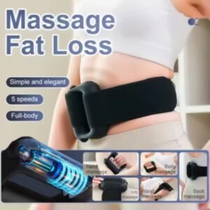 Rechargeable Body Massage Ring with Adjustable Belt | 4 Vibration Modes for Deep Muscle Relaxation & Fitness